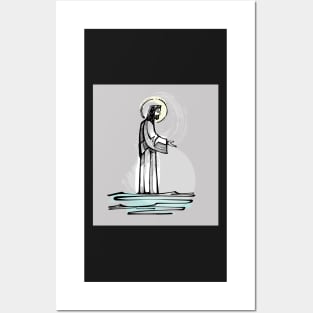 Jesus Christ illustration Posters and Art